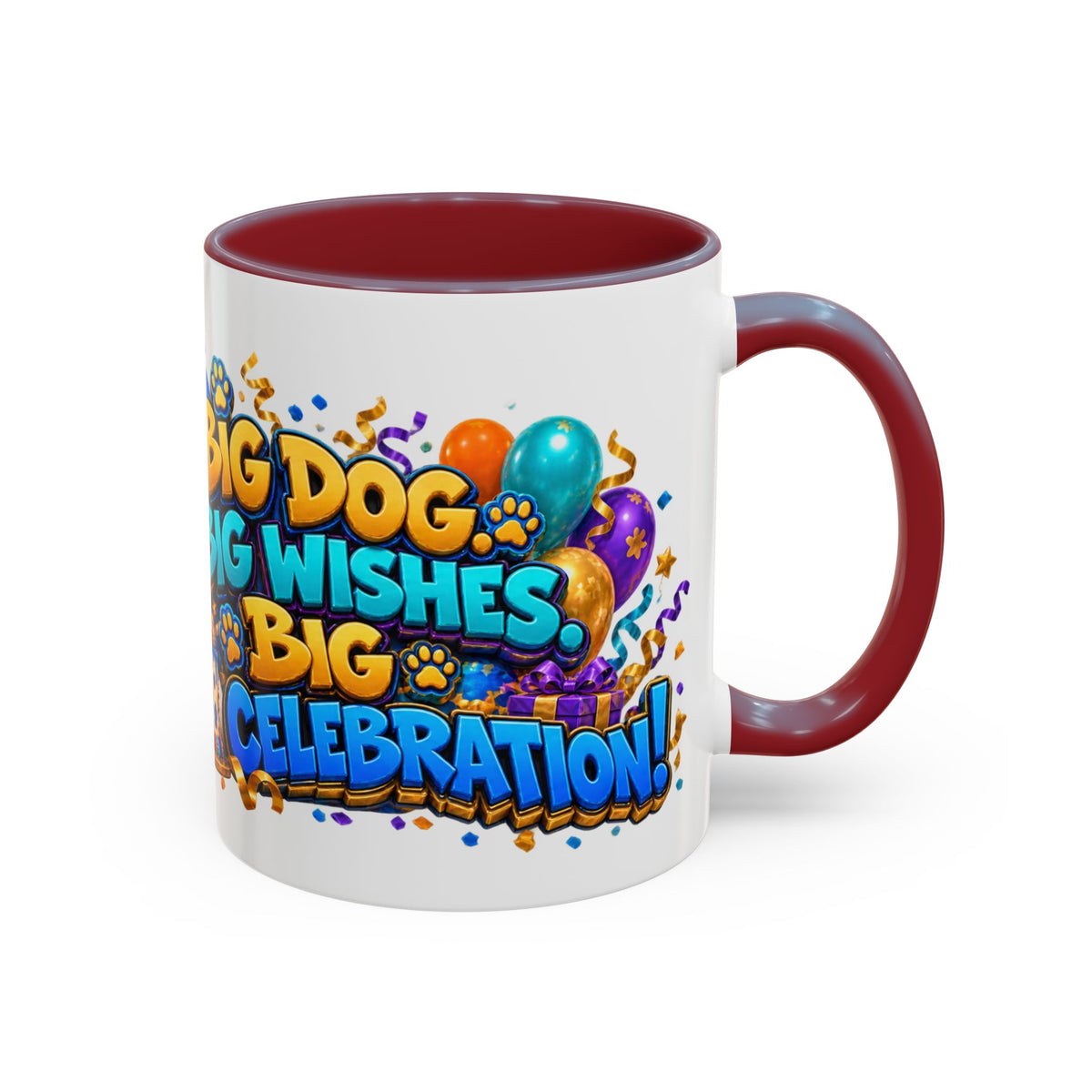 Big Dog Big Wishes Saint Bernard Birthday White Mug