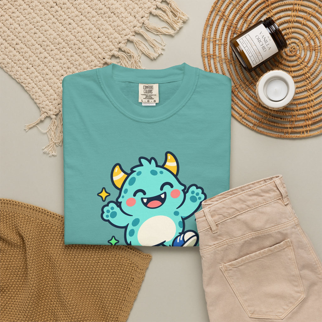 Stay Monster Happy – Cute Monster Graphic T-Shirt