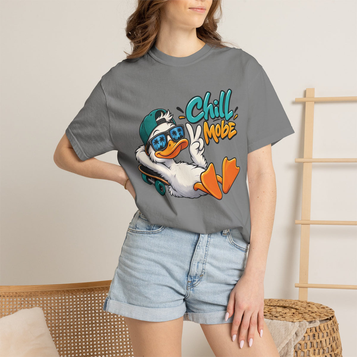 Chill Mode Duck Graphic T-Shirt | Festora Everyday