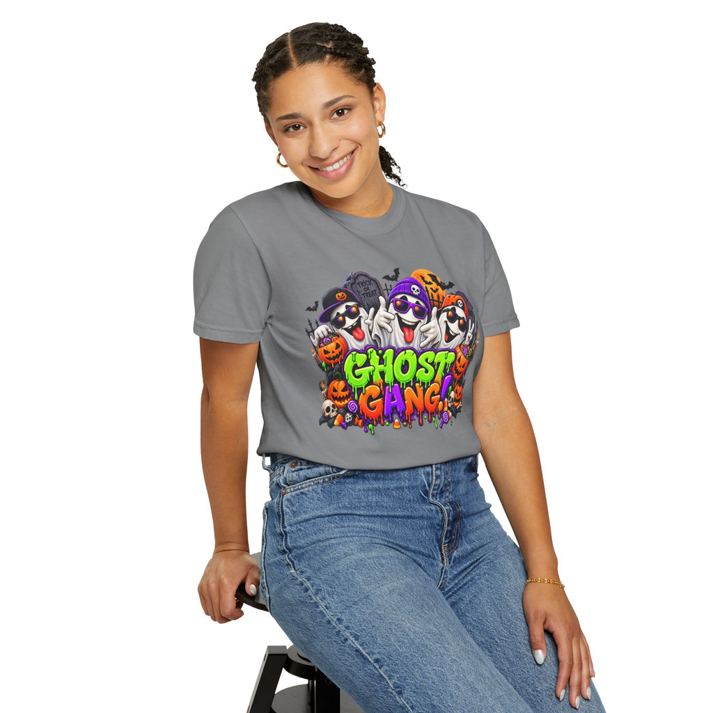 Ghost Gang Halloween T-Shirt – Funny Colorful Ghost Graphic Tee