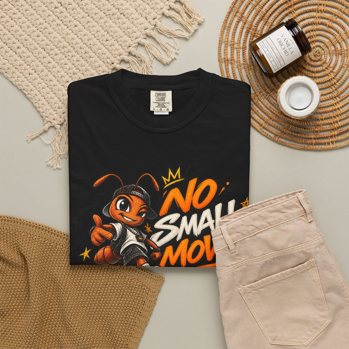 No Small Moves T-Shirt — Retro Sneaker Character Graphic Tee
