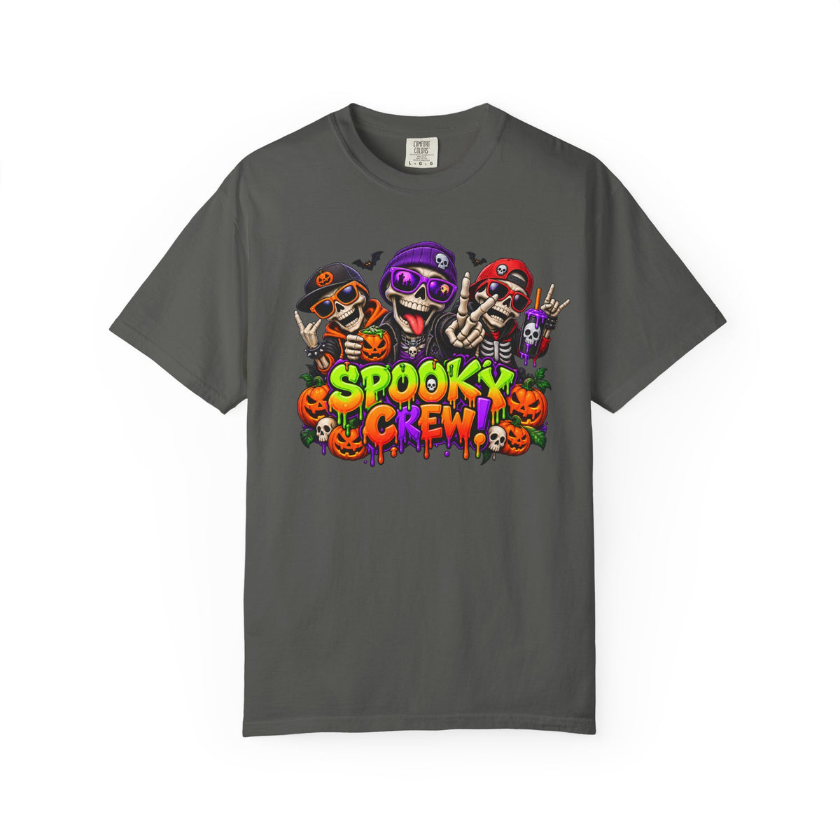 Spooky Crew Halloween T-Shirt – Funny Skeleton Graphic Tee