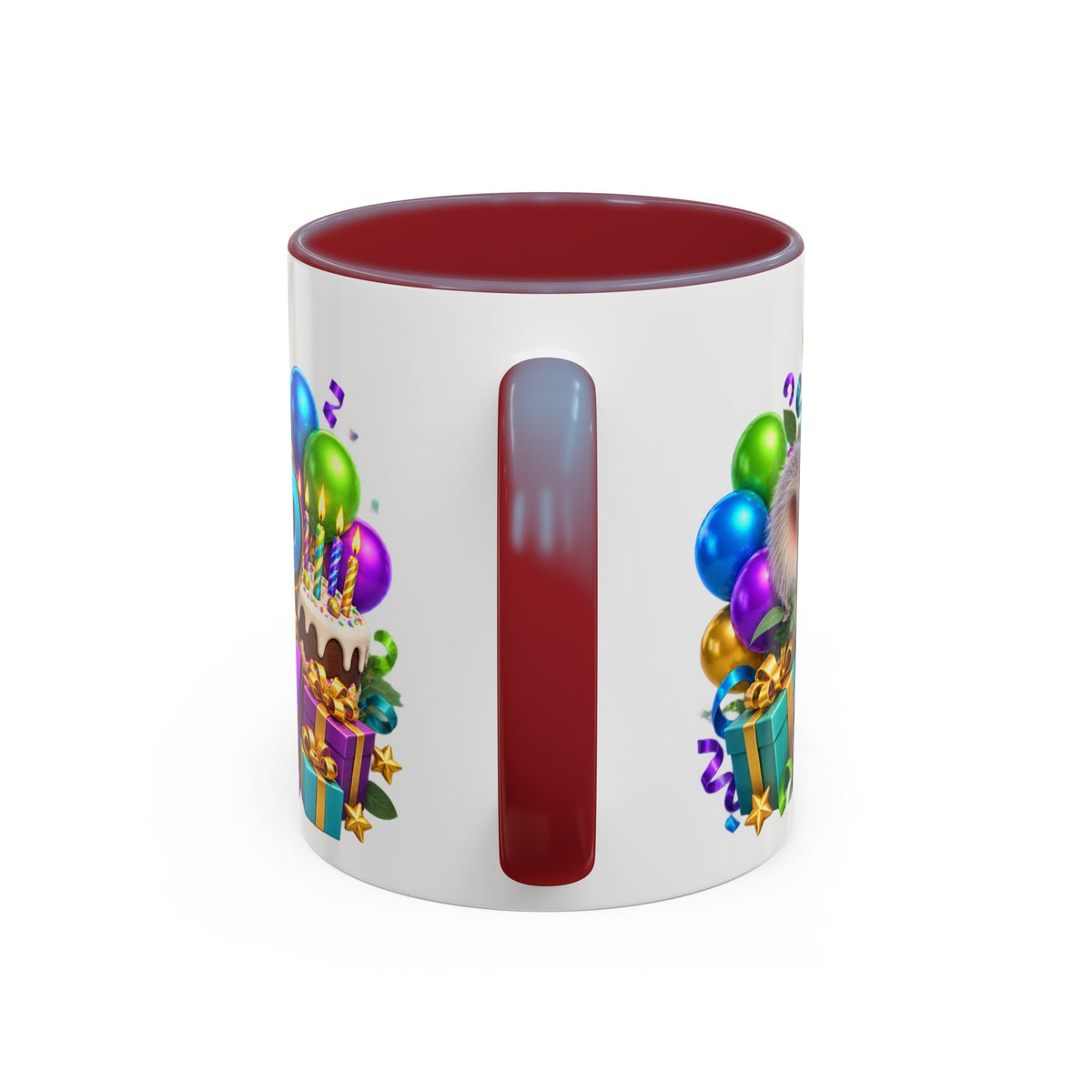 Koala-Fied for a Great Birthday White Mug – Cute Koala Birthday Cup, Colorful Fun Party Gift