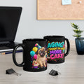 Aging I Thought You Said More Cake Pug Birthday Black Mug