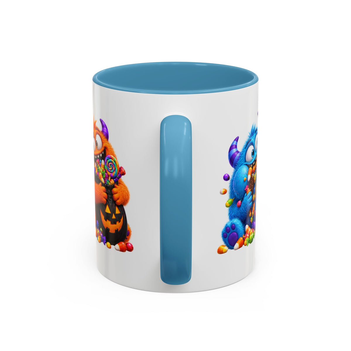 I’m Just Here for the Boos Funny Halloween Monster White Mug