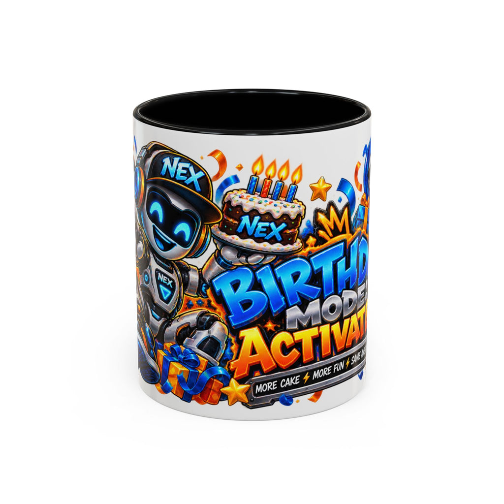 Festora Robot Birthday Mug – Birthday Mode Activated Coffee Cup