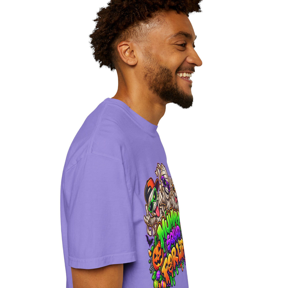 Mummy Squad For Life Halloween T-Shirt – Funny Colorful Mummy Graphic Tee