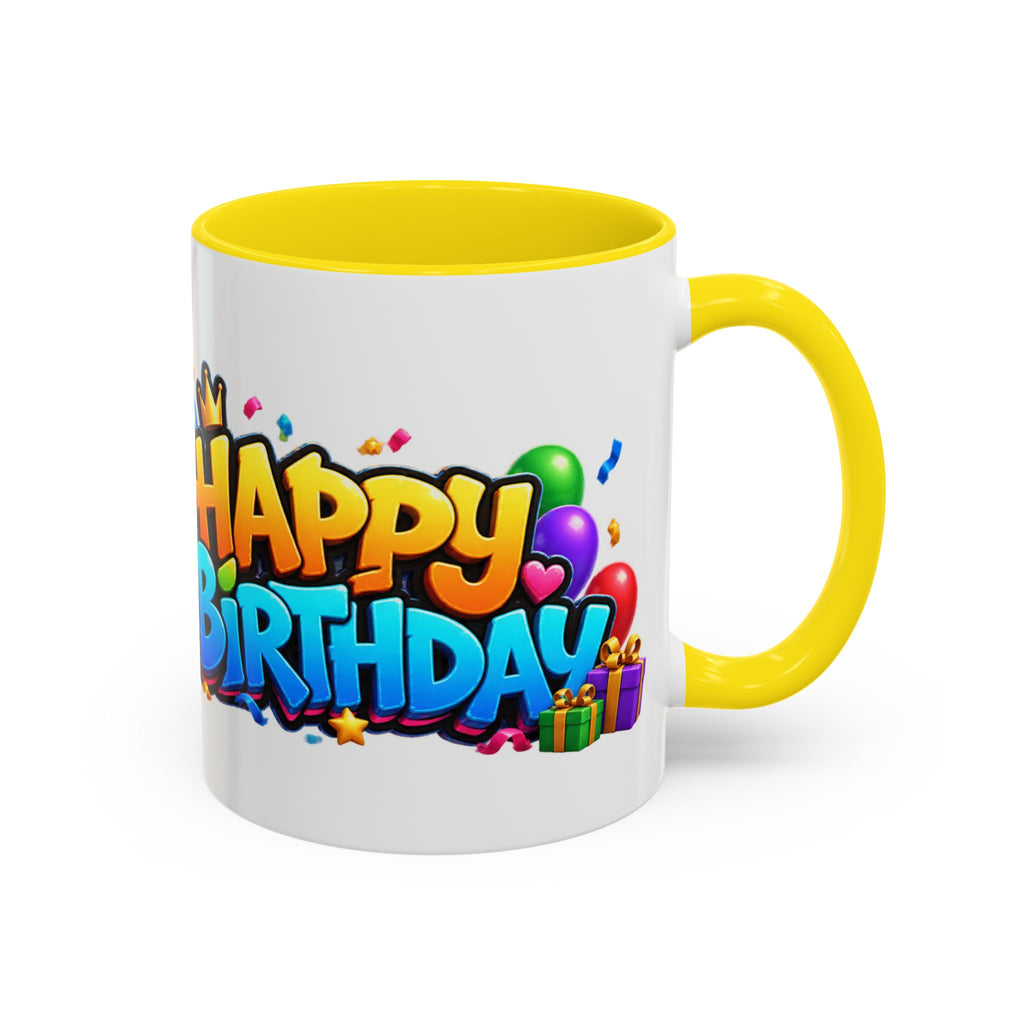 Gorilla Happy Birthday Mug - Colorful 3D Celebration Design