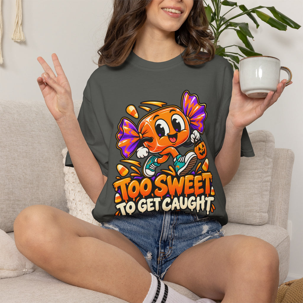Too Sweet to Get Caught – Cute Halloween Candy T-Shirt