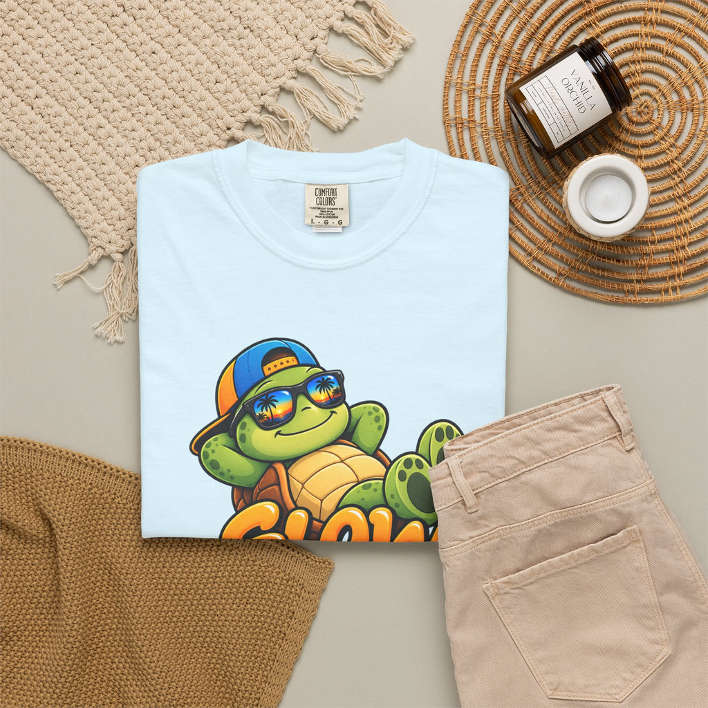 Slow Down, Life Is Good – Turtle Graphic T-Shirt | Festora Everyday