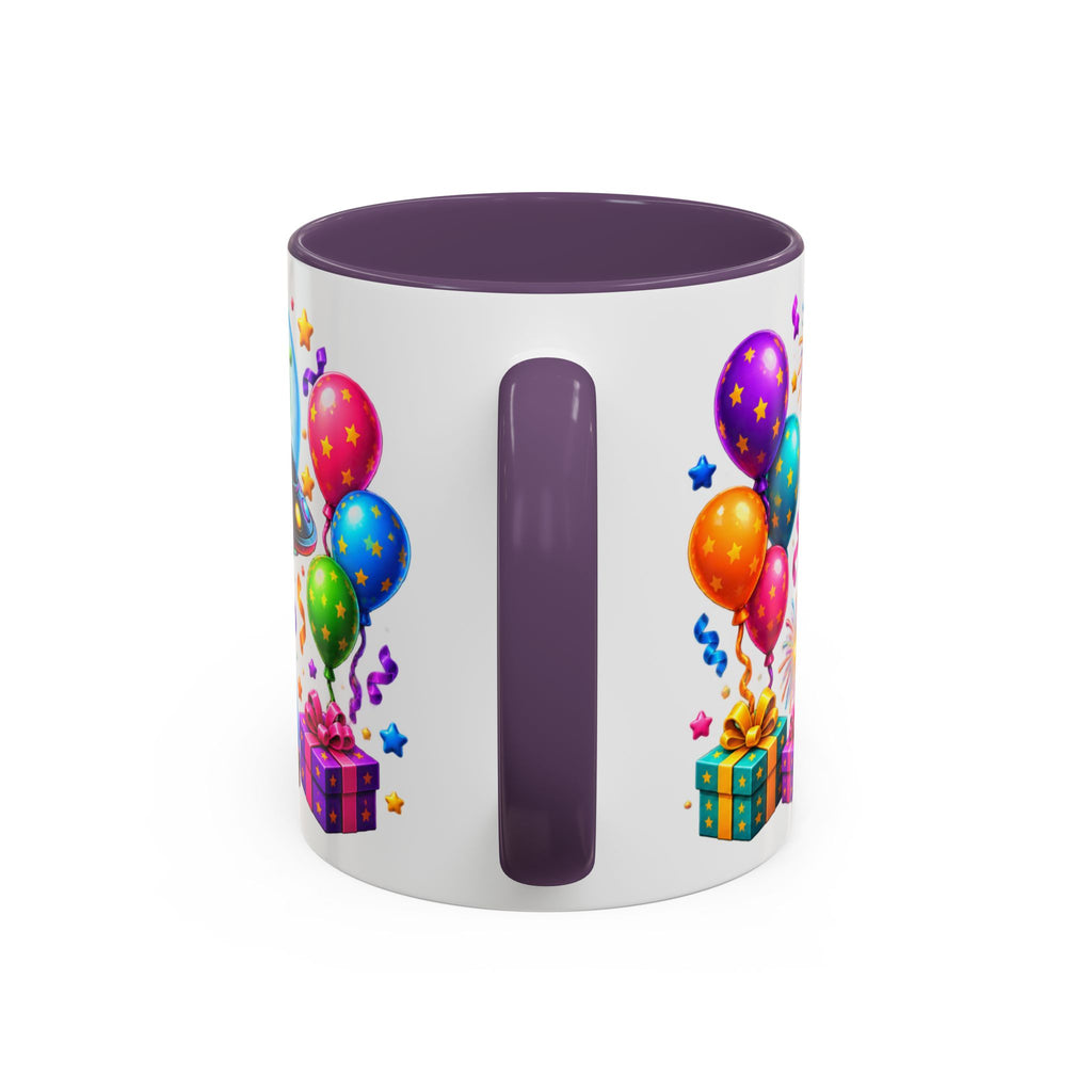 Happy Birthday Alien Coffee Mug — Colorful Galactic Birthday Wishes