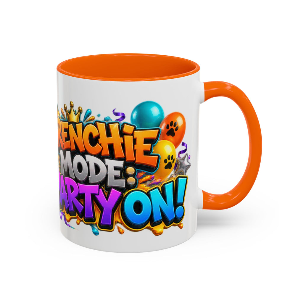 Frenchie Mode Party On French Bulldog Birthday White Mug