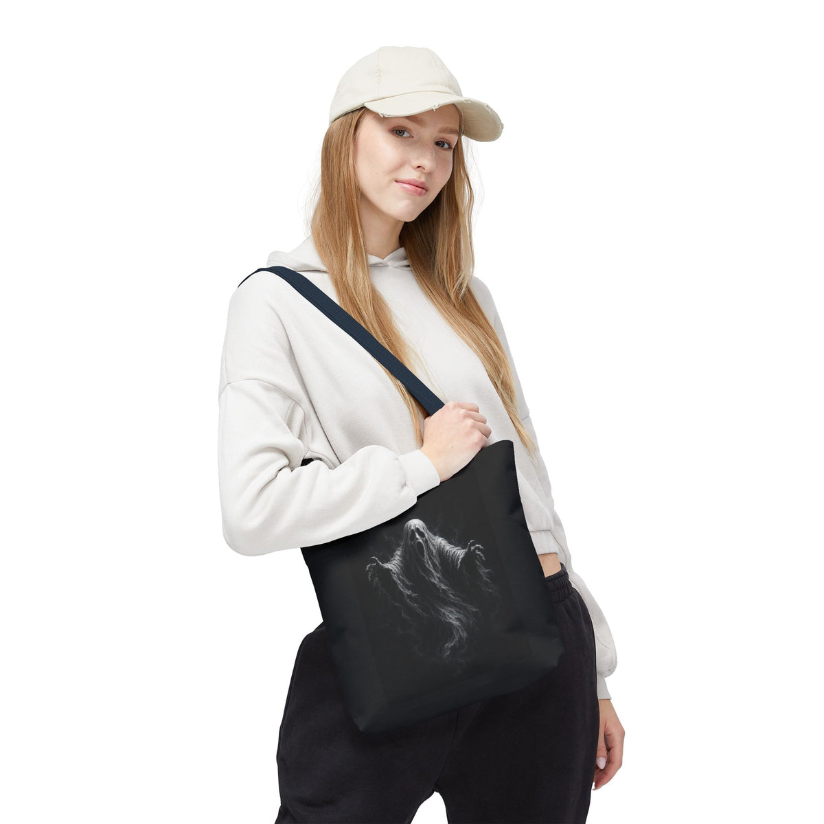 Ghostly Spirit Tote Bag — Spooky Halloween All-Over Print