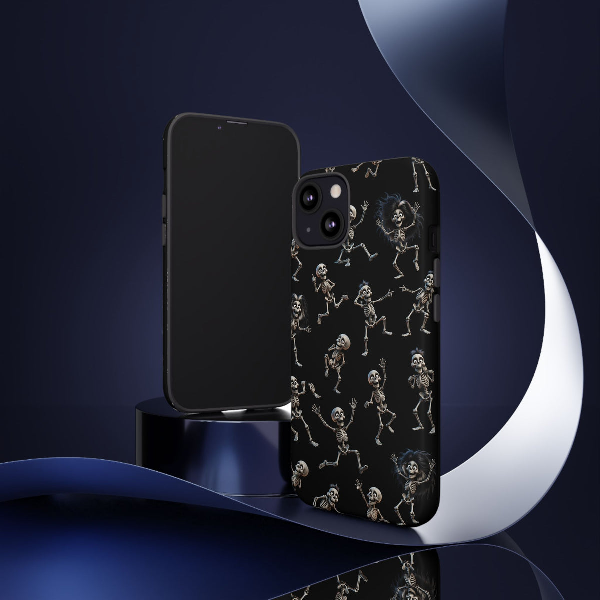 Dancing Skeleton Phone Case — Halloween Gothic Protective Cover