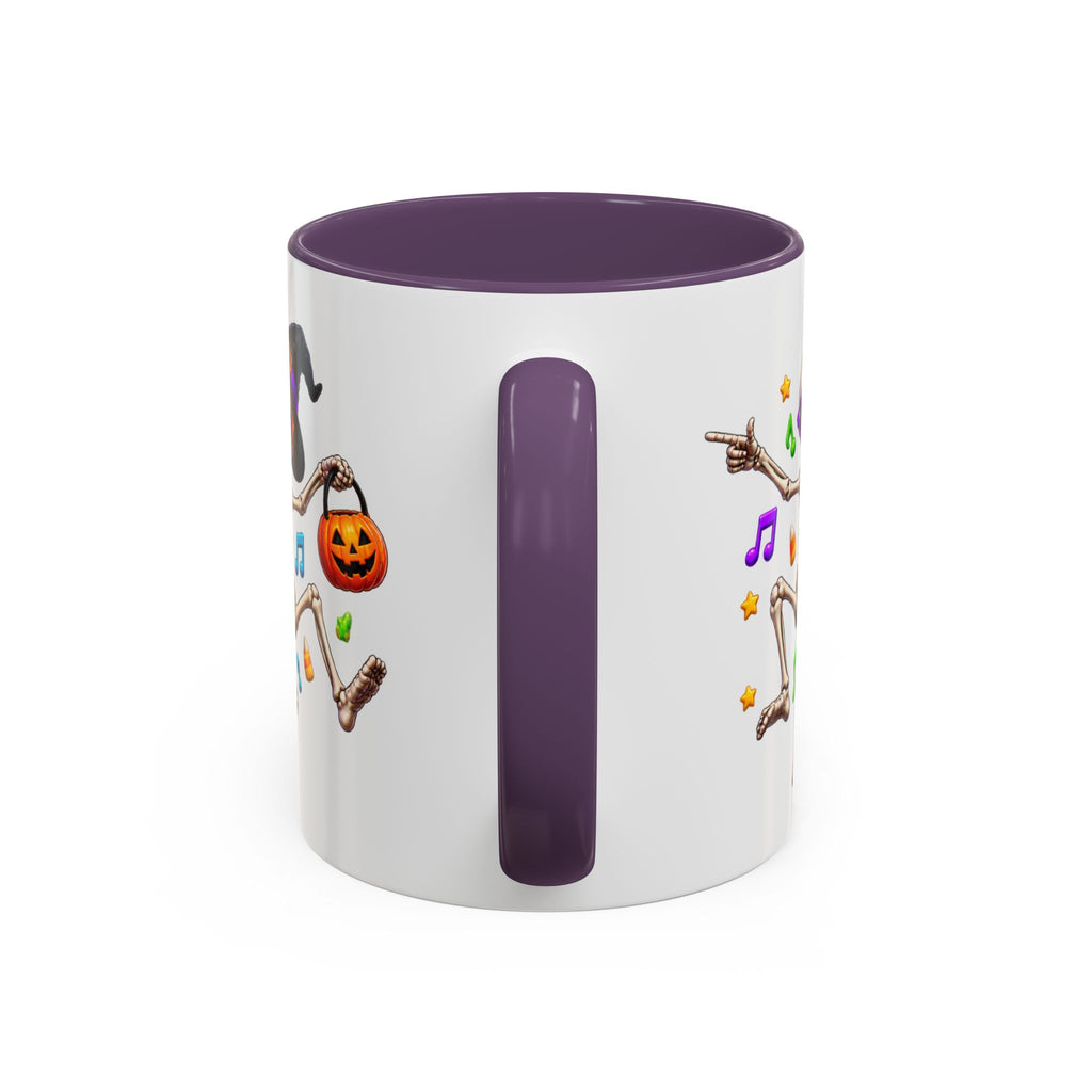 No Body Parties Harder Halloween Skeleton Party White Mug