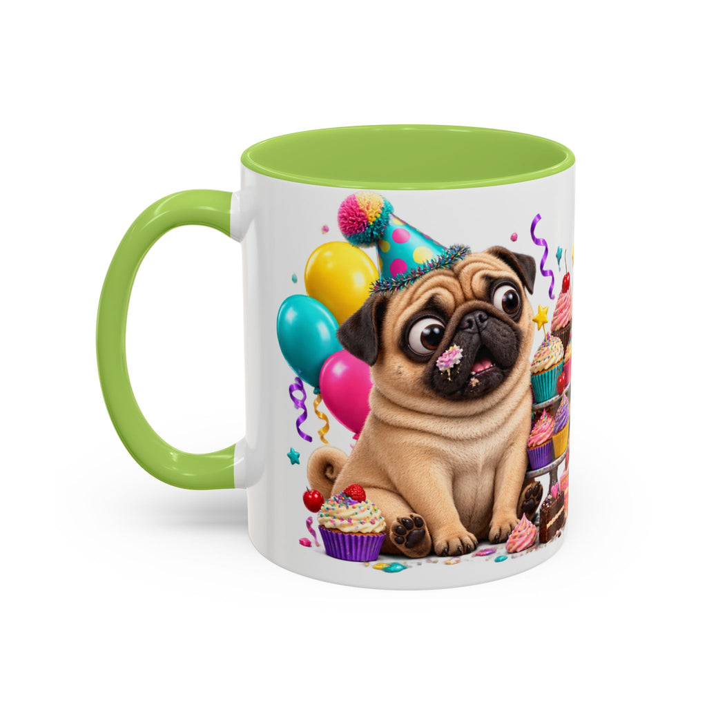 Aging I Thought You Said More Cake Pug Birthday White Mug