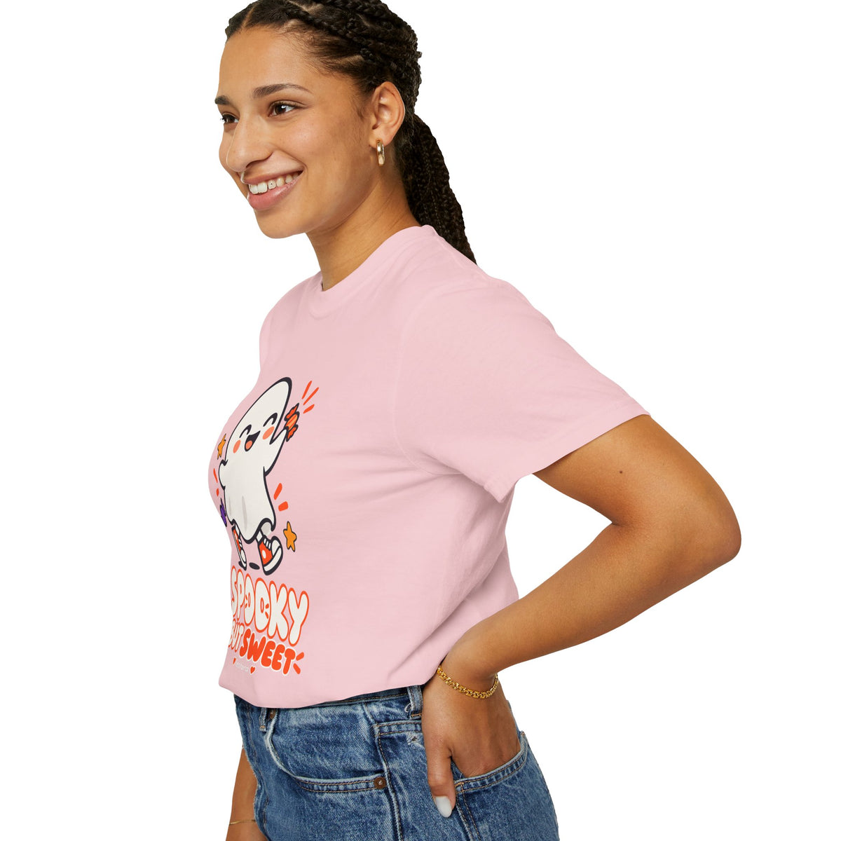 Spooky but Sweet Ghost T-Shirt | Cute Halloween Graphic Tee
