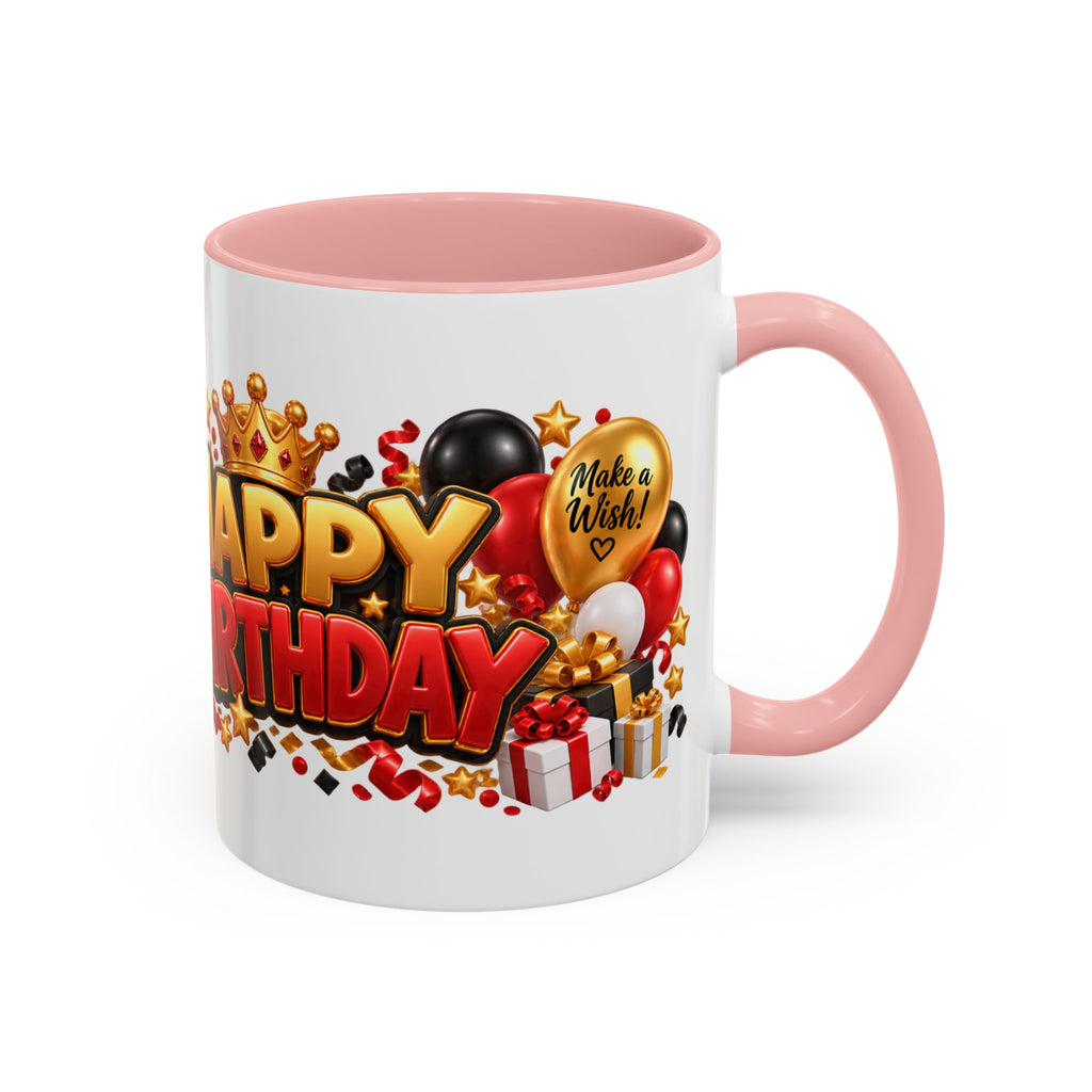 Happy Birthday Eagle Mug – Colorful 3D Birthday Gift – White Coffee Mug