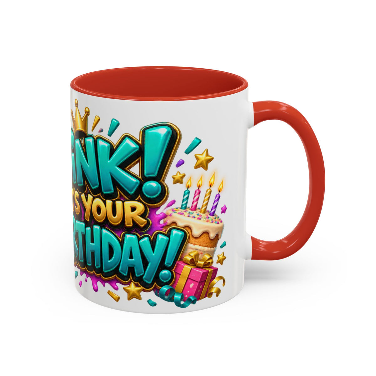 Oink! It’s Your Birthday White Mug – Cute Pig Birthday Cup, Colorful Funny Party Gift