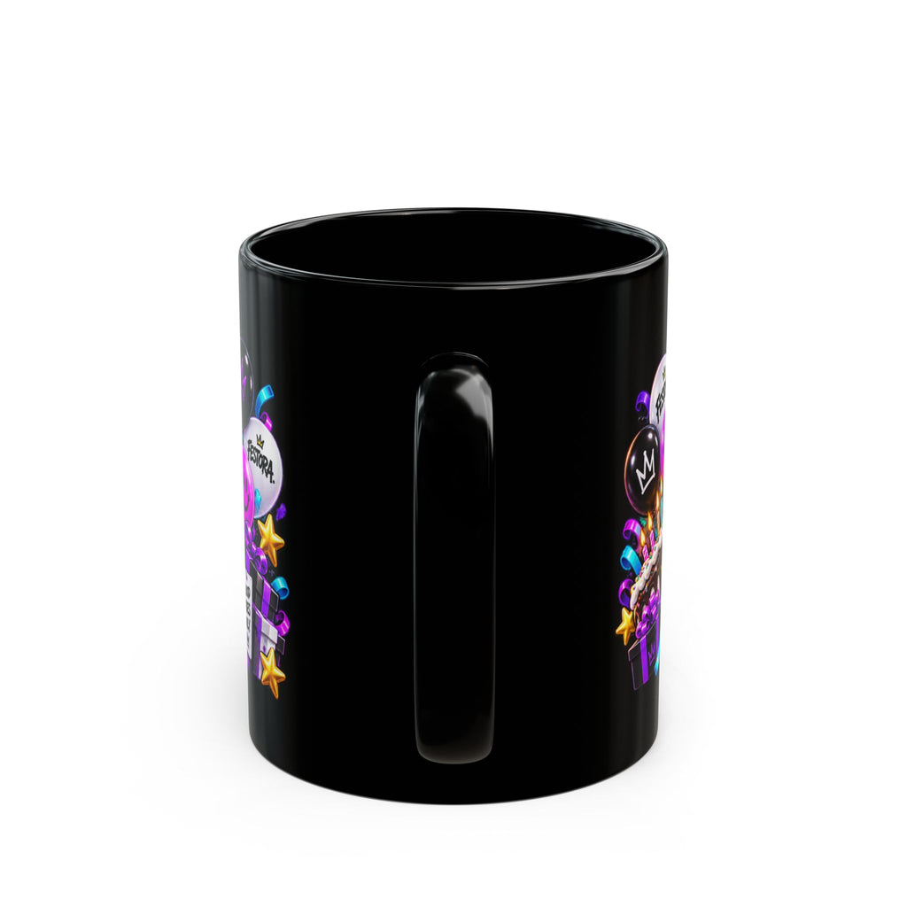 Birthday Mischief Mode Black Mug – Festora Alien Trix Birthday Cup