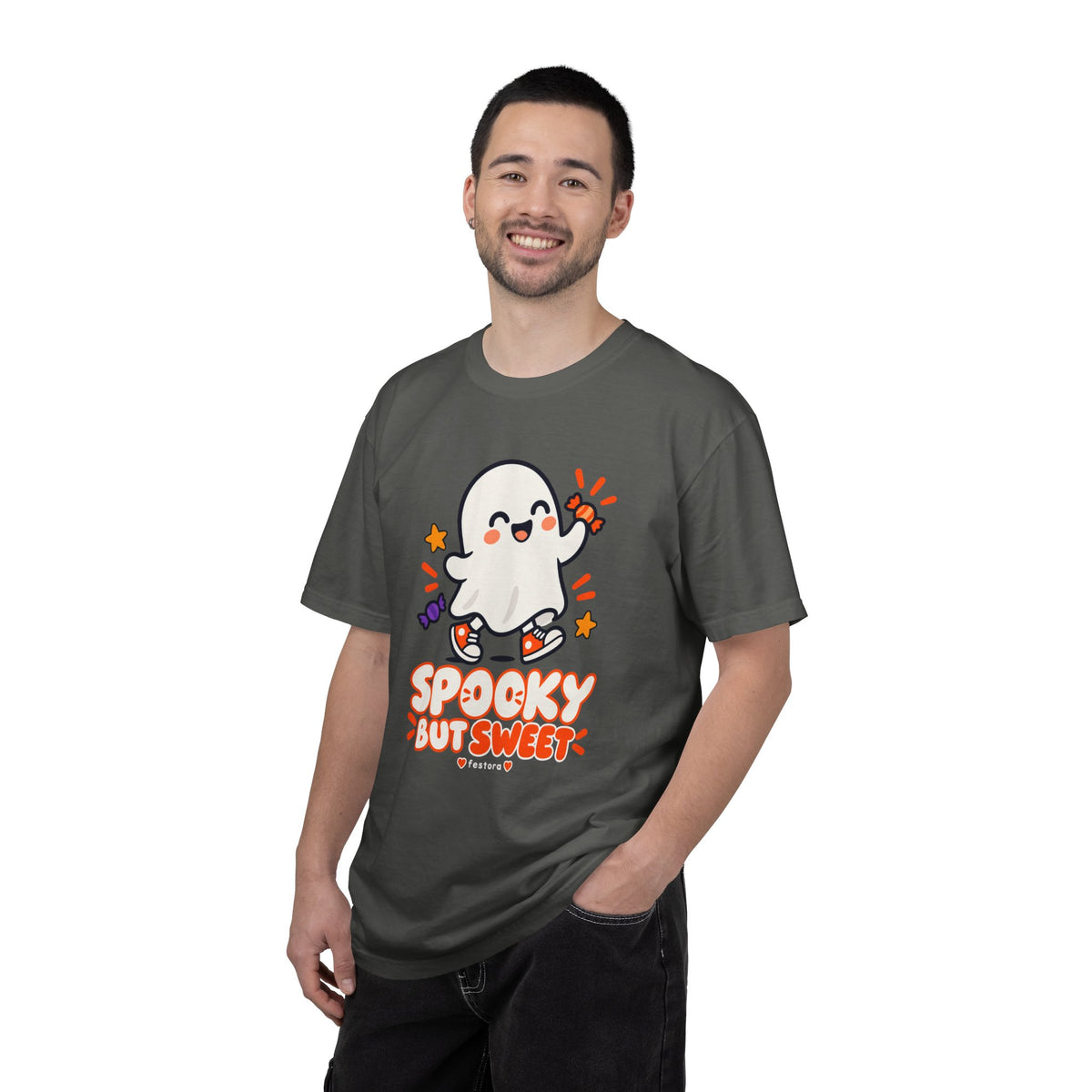 Spooky but Sweet Ghost T-Shirt | Cute Halloween Graphic Tee