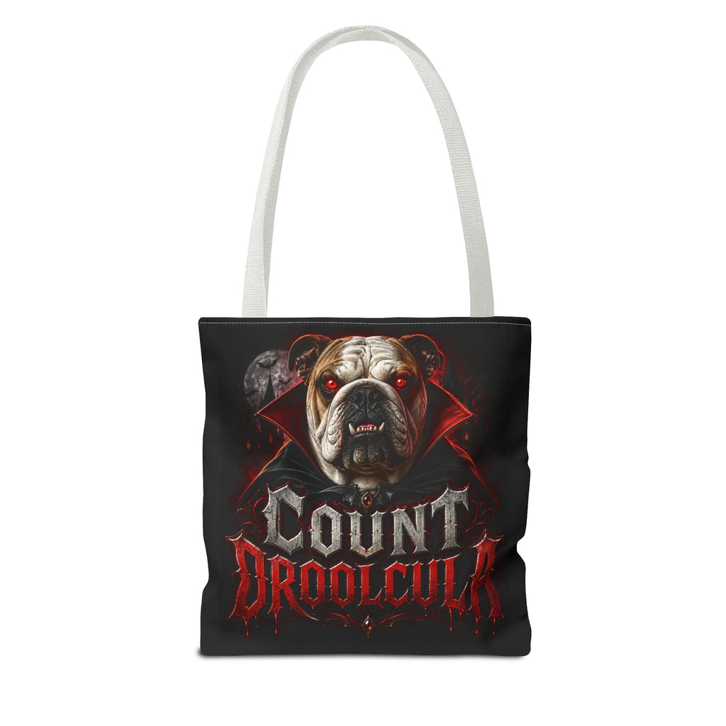 Count Droolcula Tote Bag — Halloween Bulldog Vampire Tote