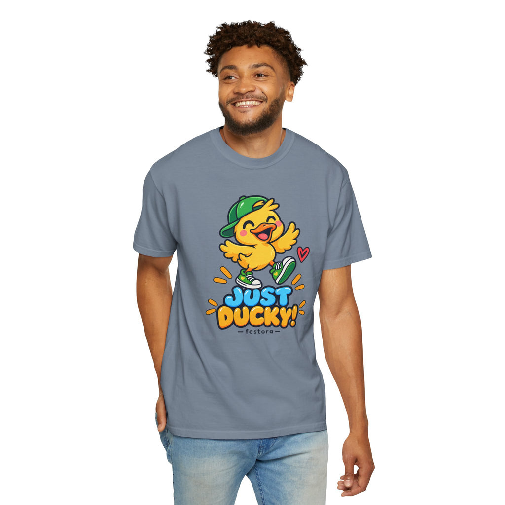 Just Ducky! – Cute Happy Duck Graphic T-Shirt