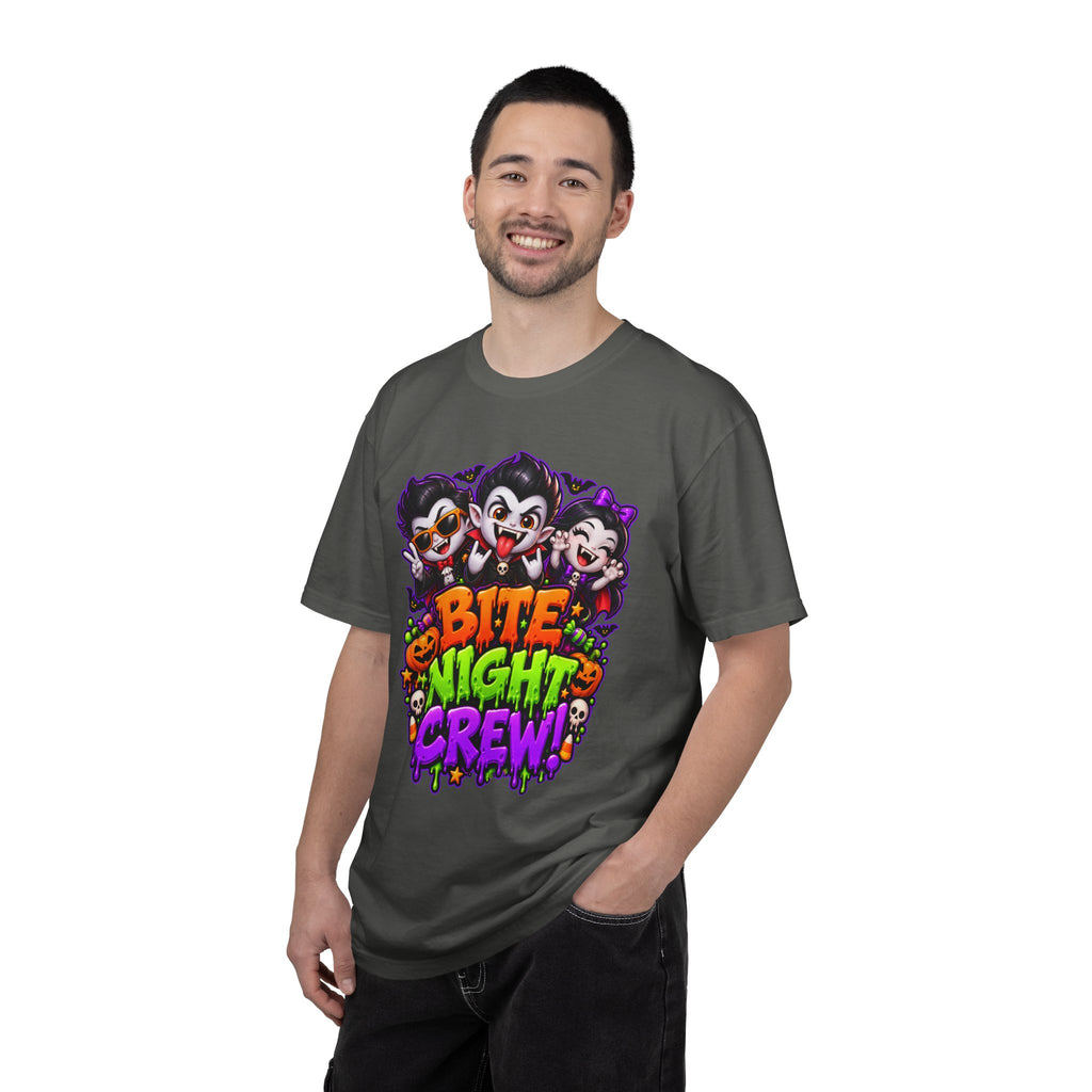 Bite Night Crew Halloween T-Shirt – Funny Vampire Graphic Tee