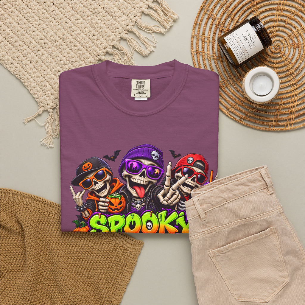 Spooky Crew Halloween T-Shirt – Funny Skeleton Graphic Tee