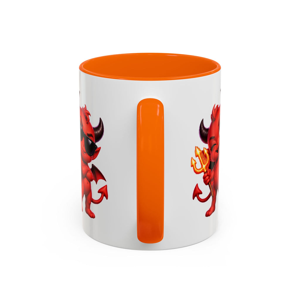 Raise a Little Hell Cute Devils Halloween White Mug