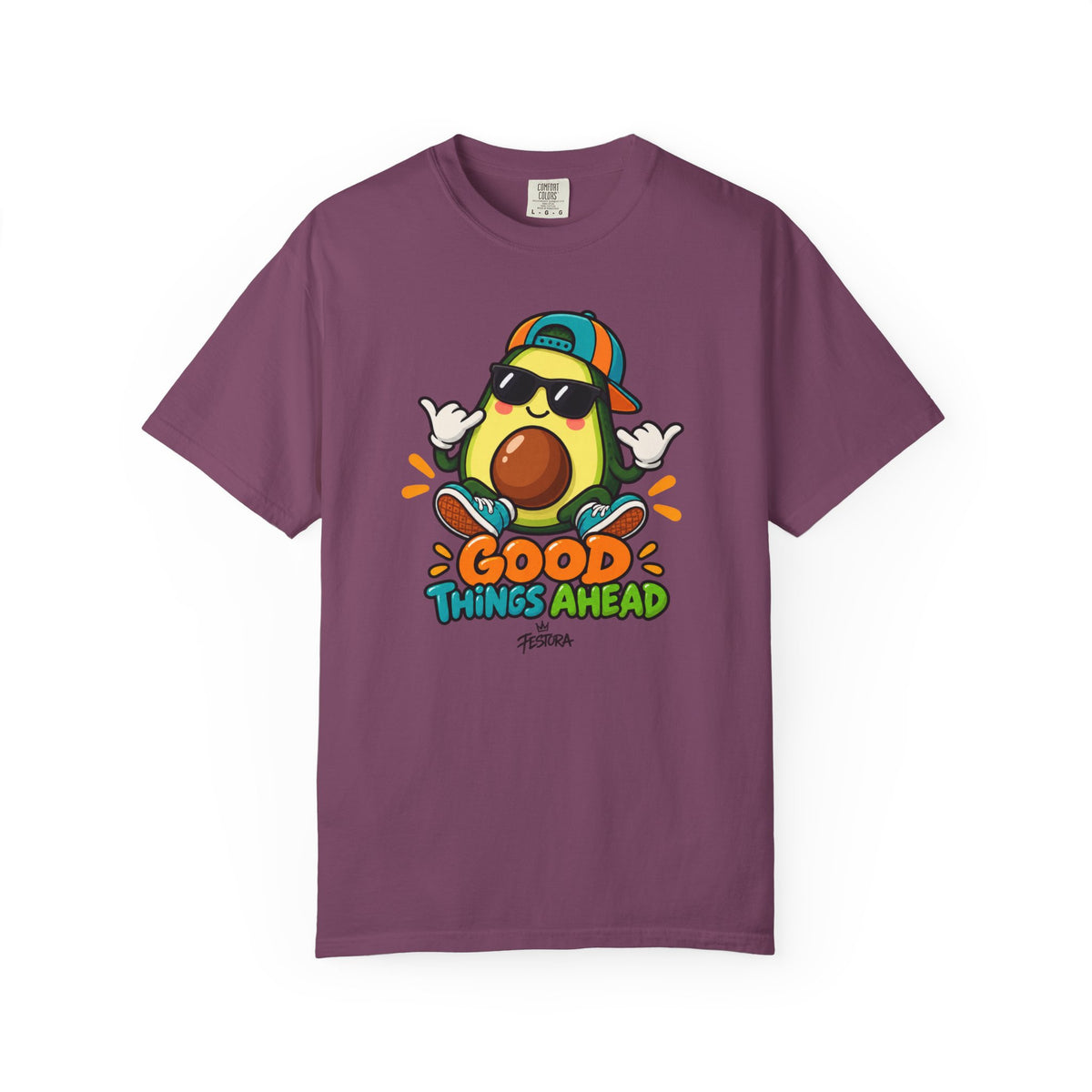 Good Things Ahead Avocado Graphic T-Shirt | Festora Everyday