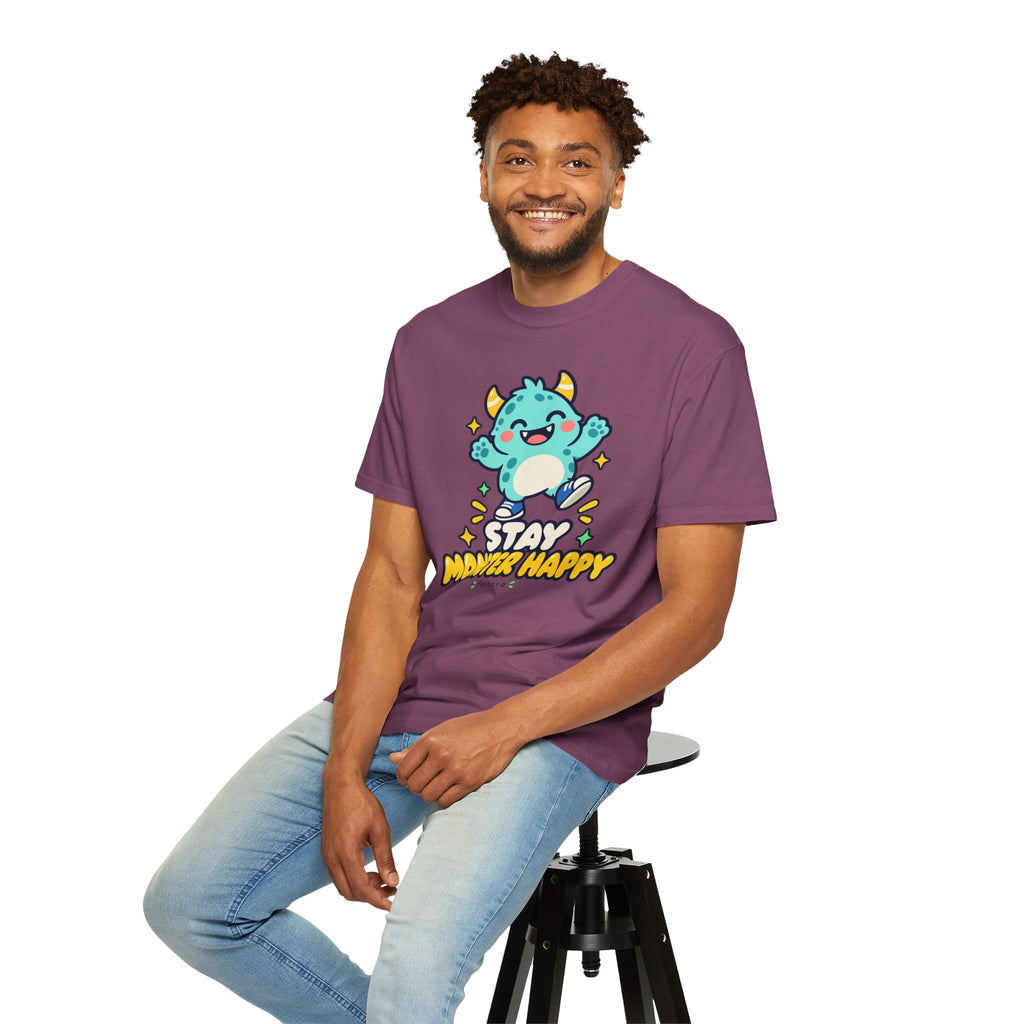 Stay Monster Happy – Cute Monster Graphic T-Shirt