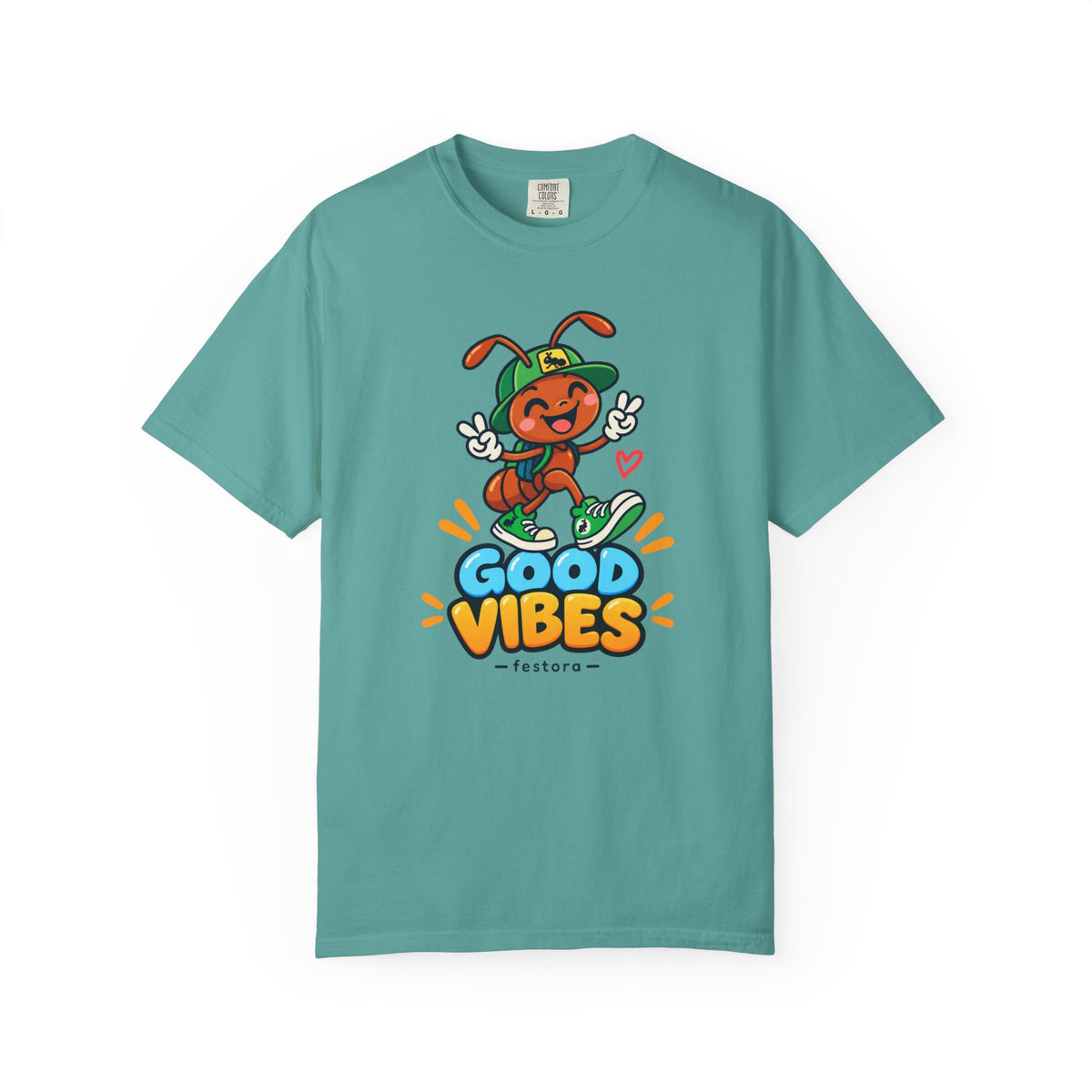 Good Vibes – Happy Ant Graphic T-Shirt
