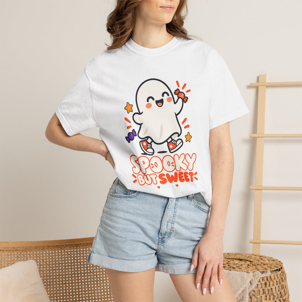 Spooky but Sweet Ghost T-Shirt | Cute Halloween Graphic Tee