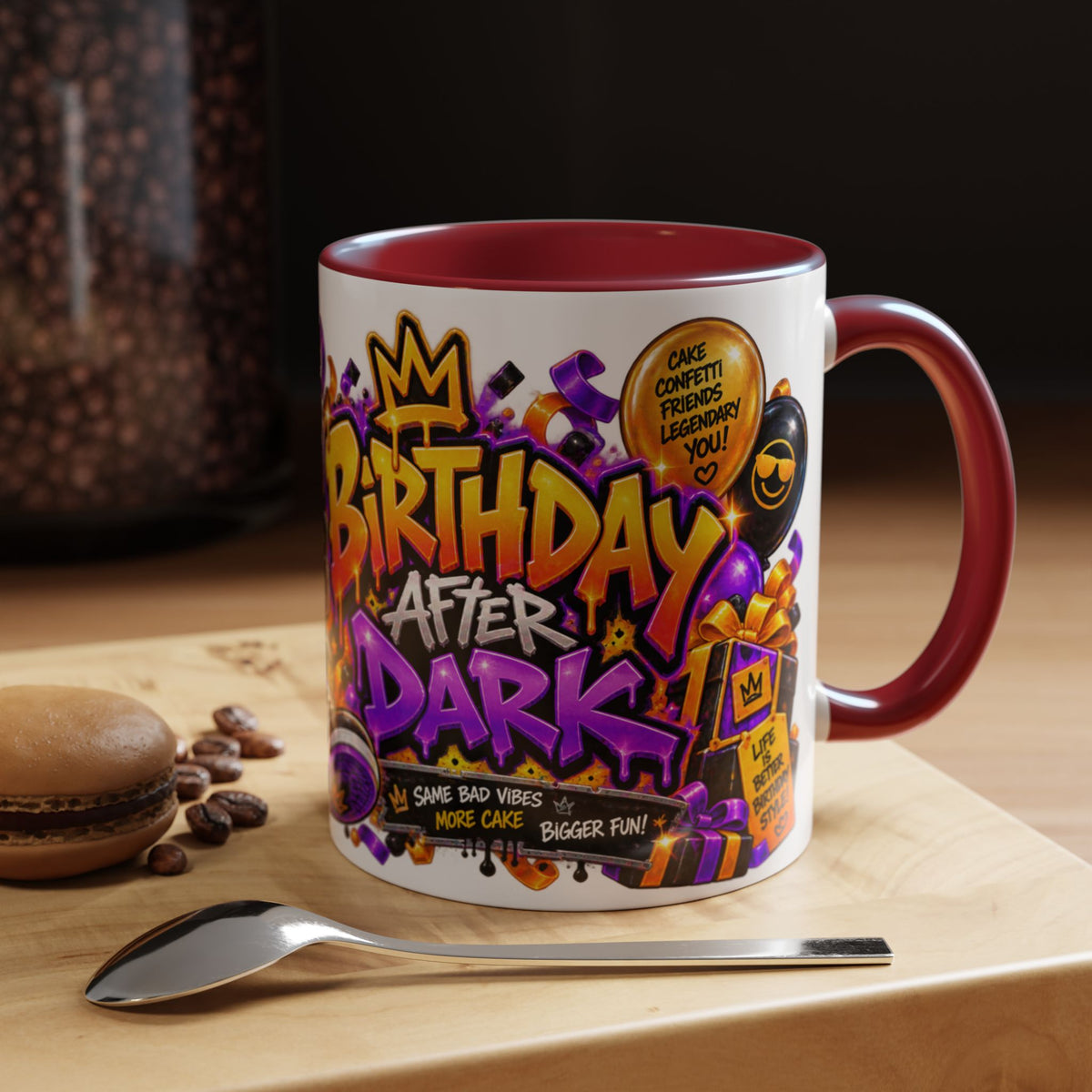 Festora Raccoon Birthday Mug – Birthday After Dark Coffee Cup