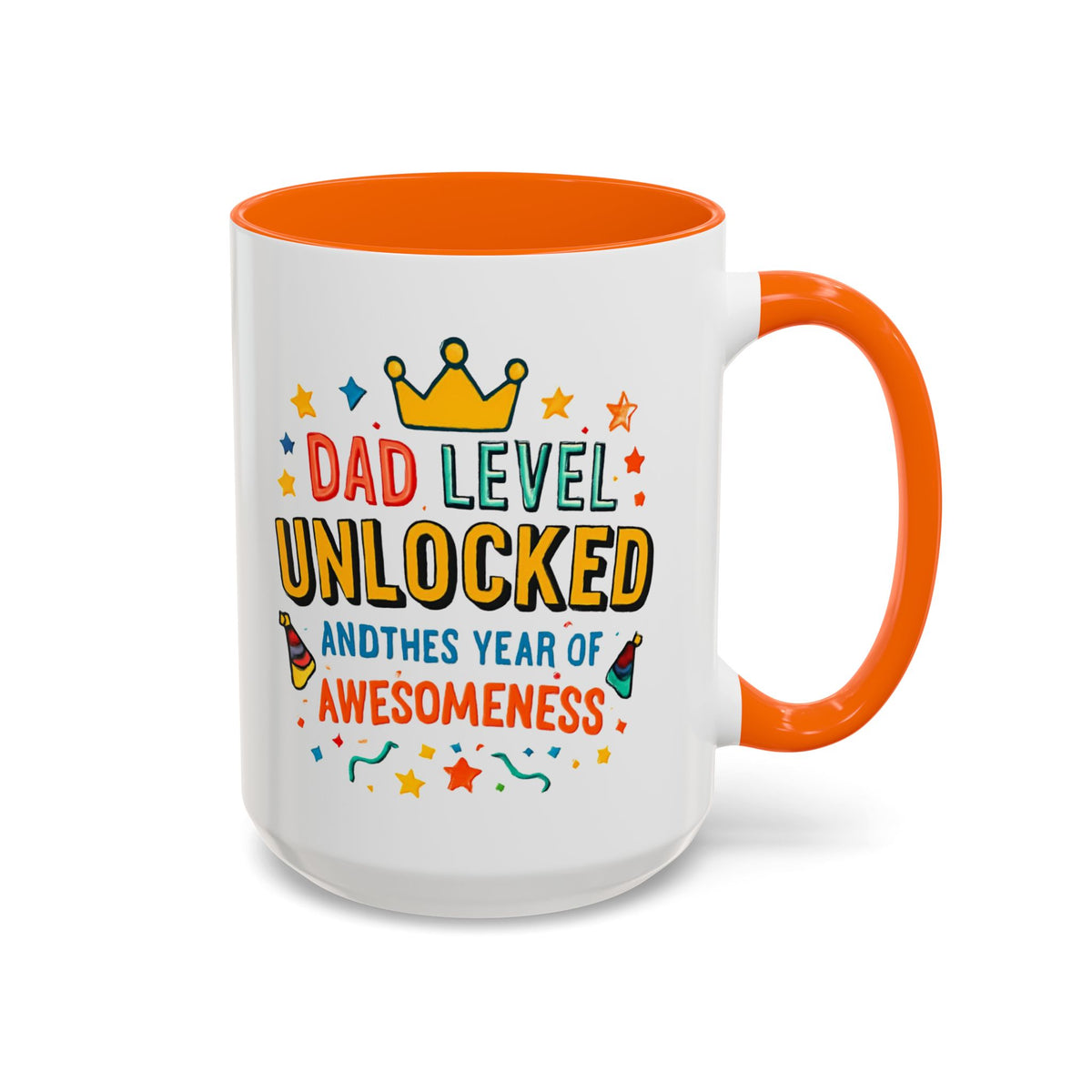 Dad Level Unlocked Coffee Mug – Funny Father’s Day 11/15oz Accent Mug