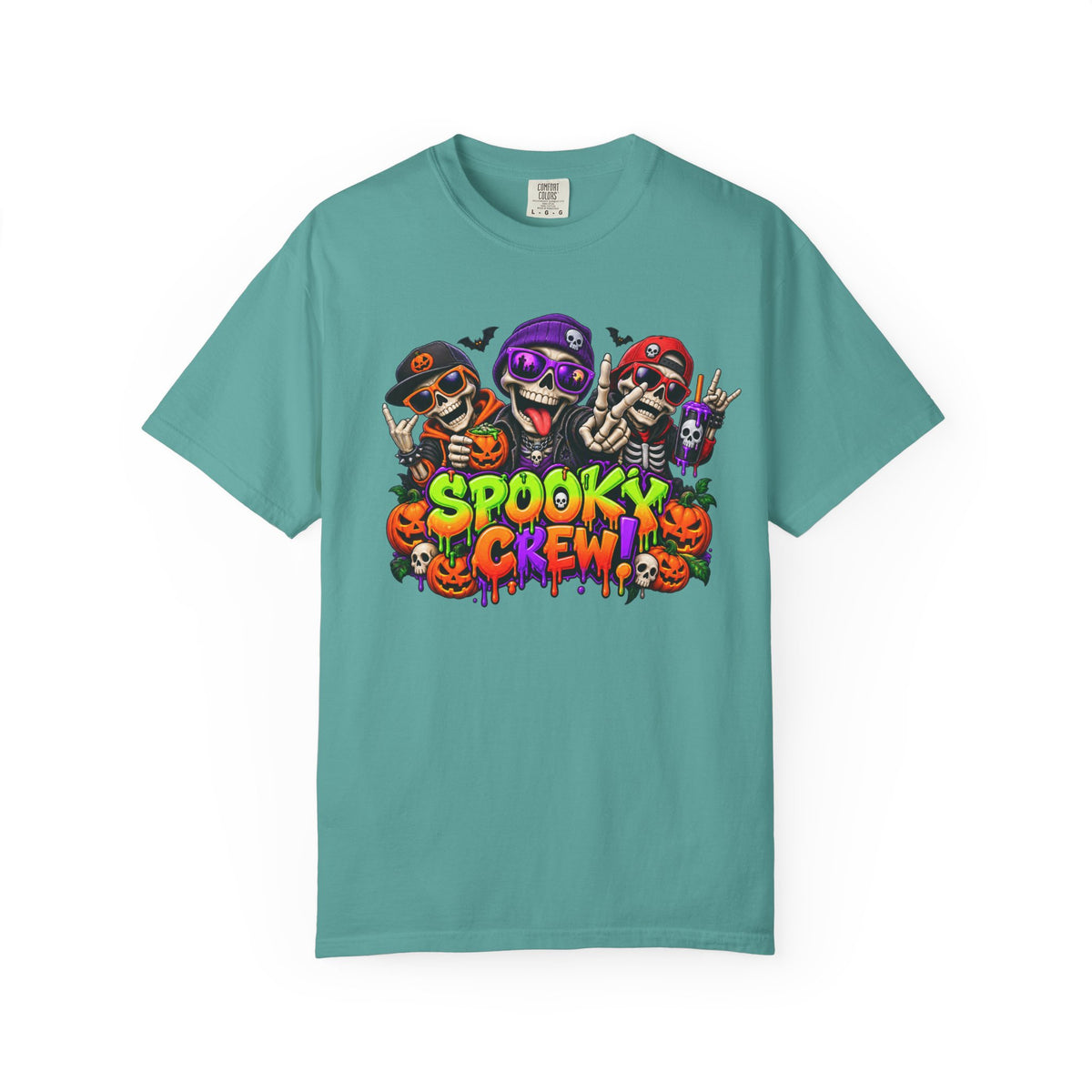 Spooky Crew Halloween T-Shirt – Funny Skeleton Graphic Tee