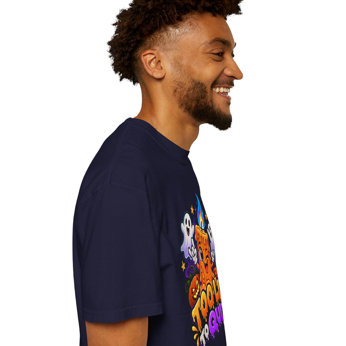 Too Lit to Quit – Funny Halloween Candle T-Shirt