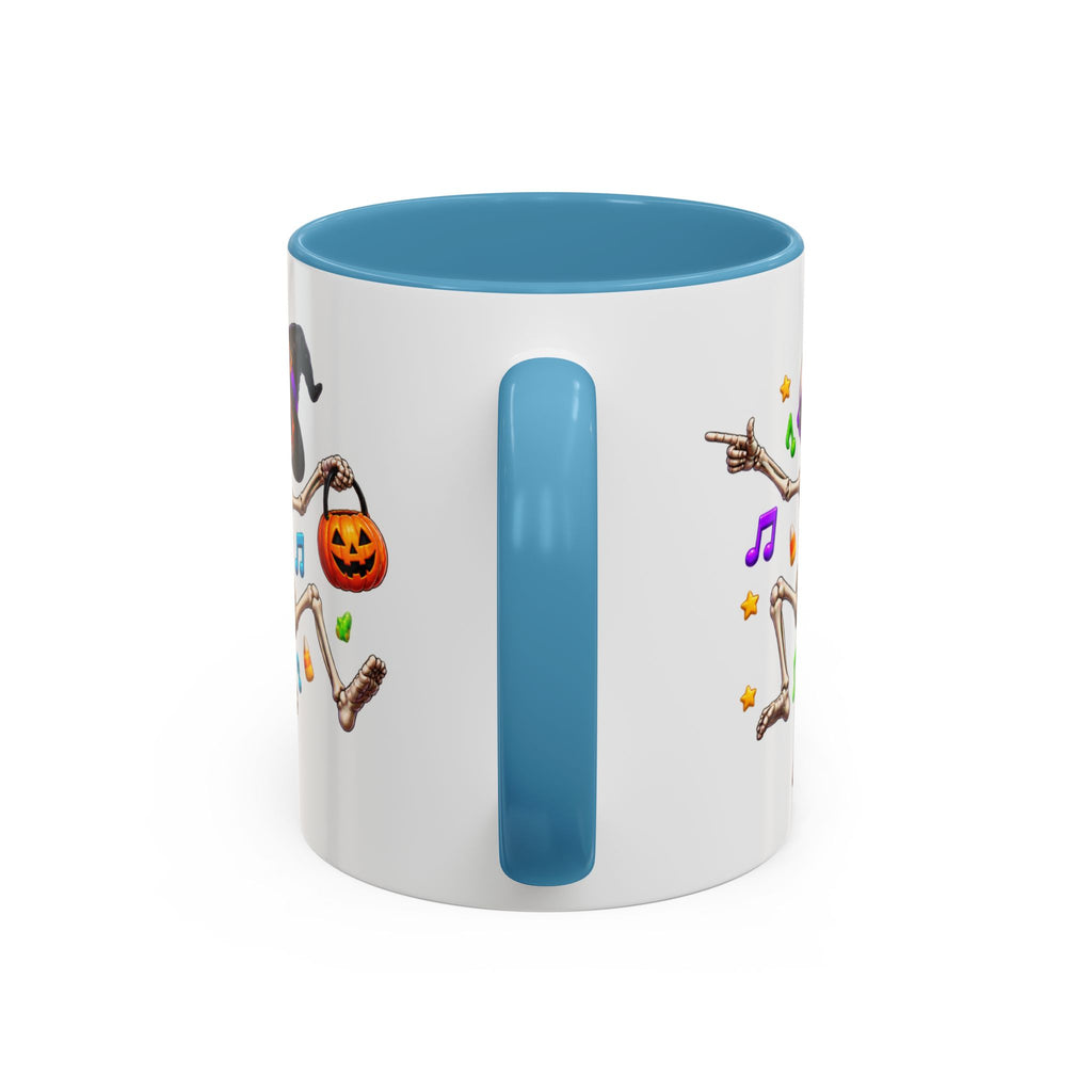No Body Parties Harder Halloween Skeleton Party White Mug