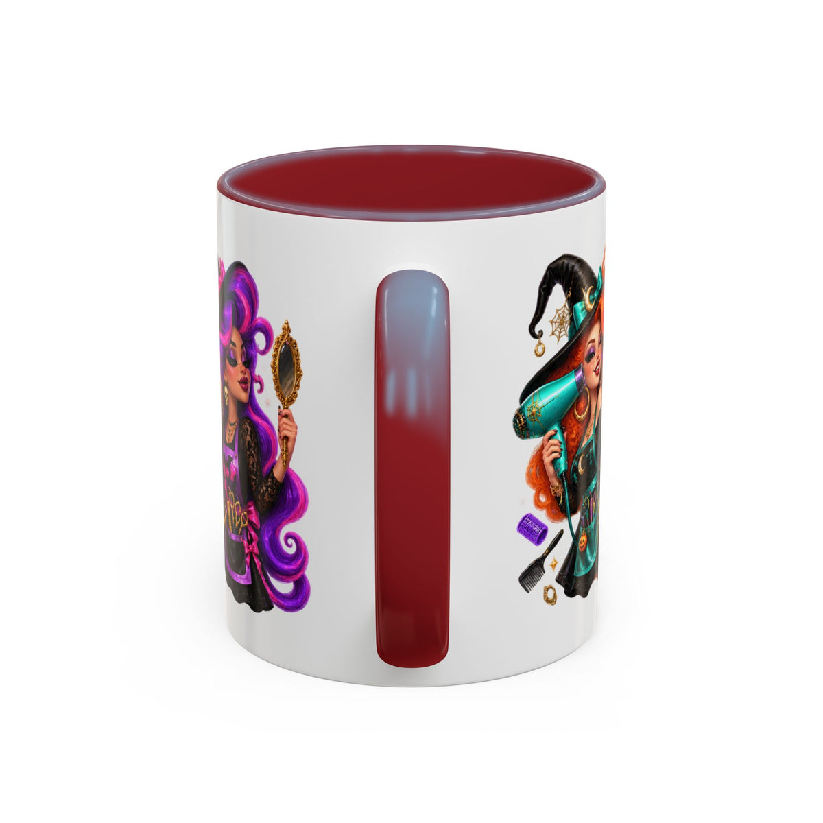 Bad Hair Witch Please Halloween Hairstylist White Mug