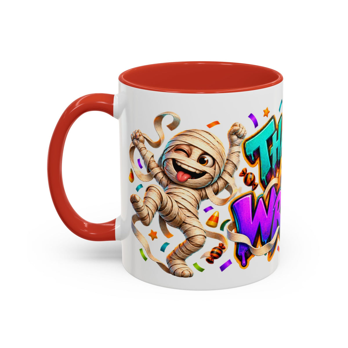That’s a Wrap Funny Halloween Mummy Party White Mug