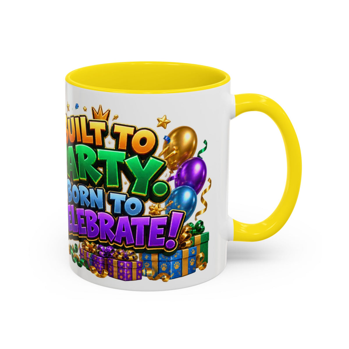 Built to Party English Bulldog Birthday White Mug
