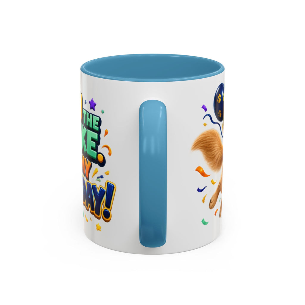 Fetch the Cake Golden Retriever Birthday White Mug