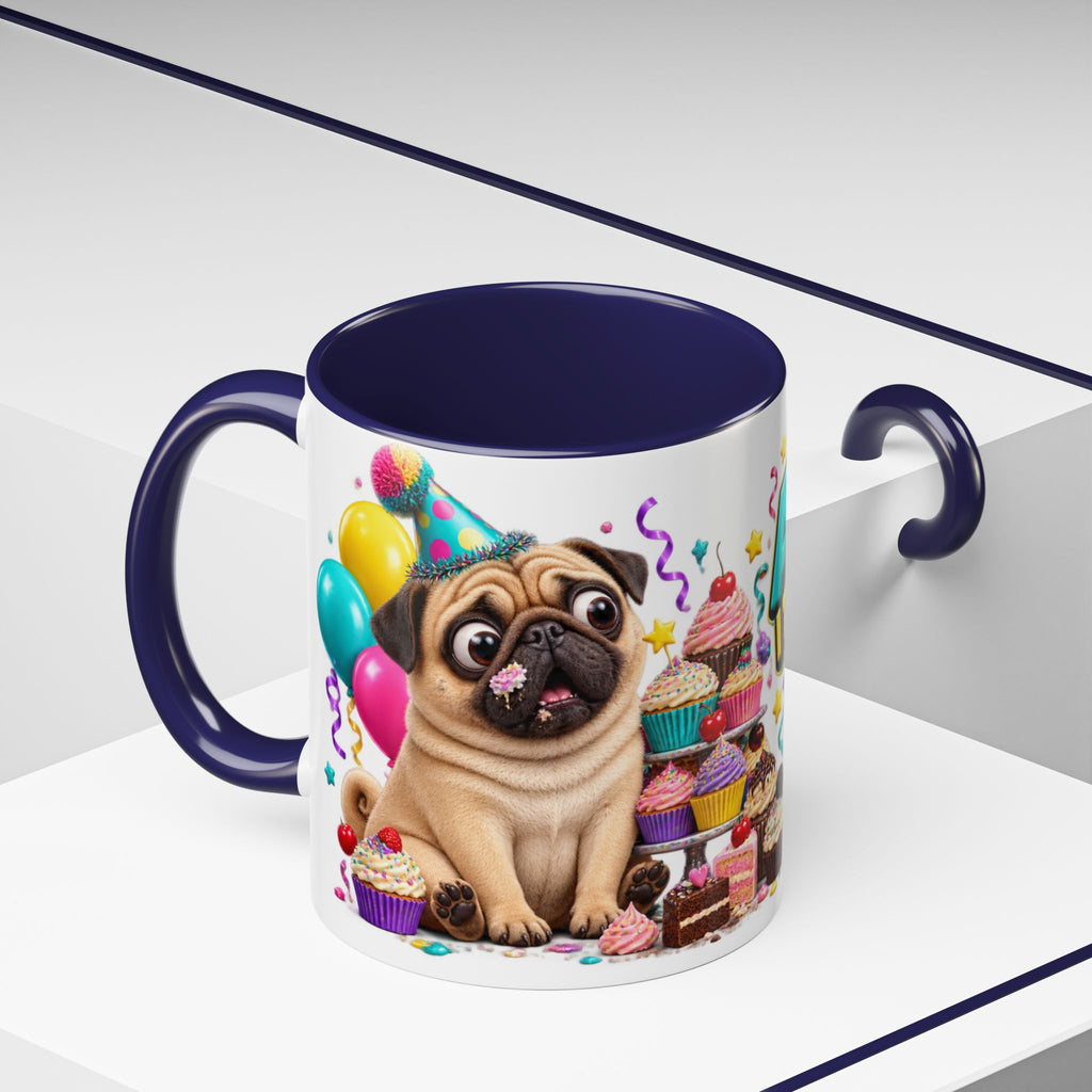 Aging I Thought You Said More Cake Pug Birthday White Mug