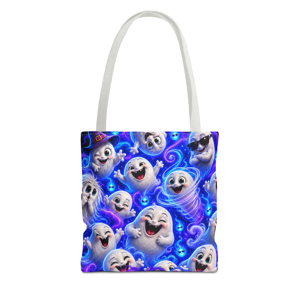 Ghost Friends Tote Bag — Cute Halloween Spirits All-Over Print