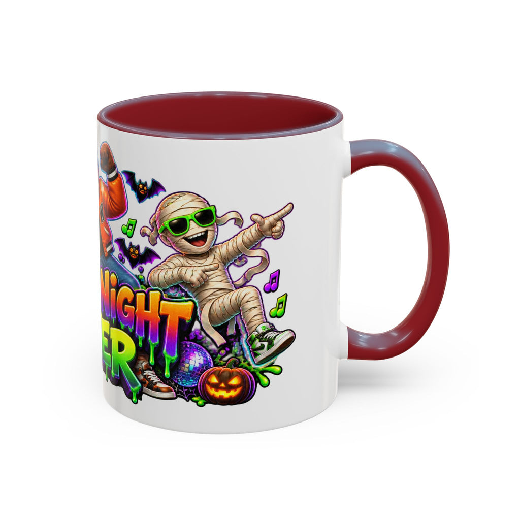 Fright Night Fever Dancing Monsters Halloween White Mug