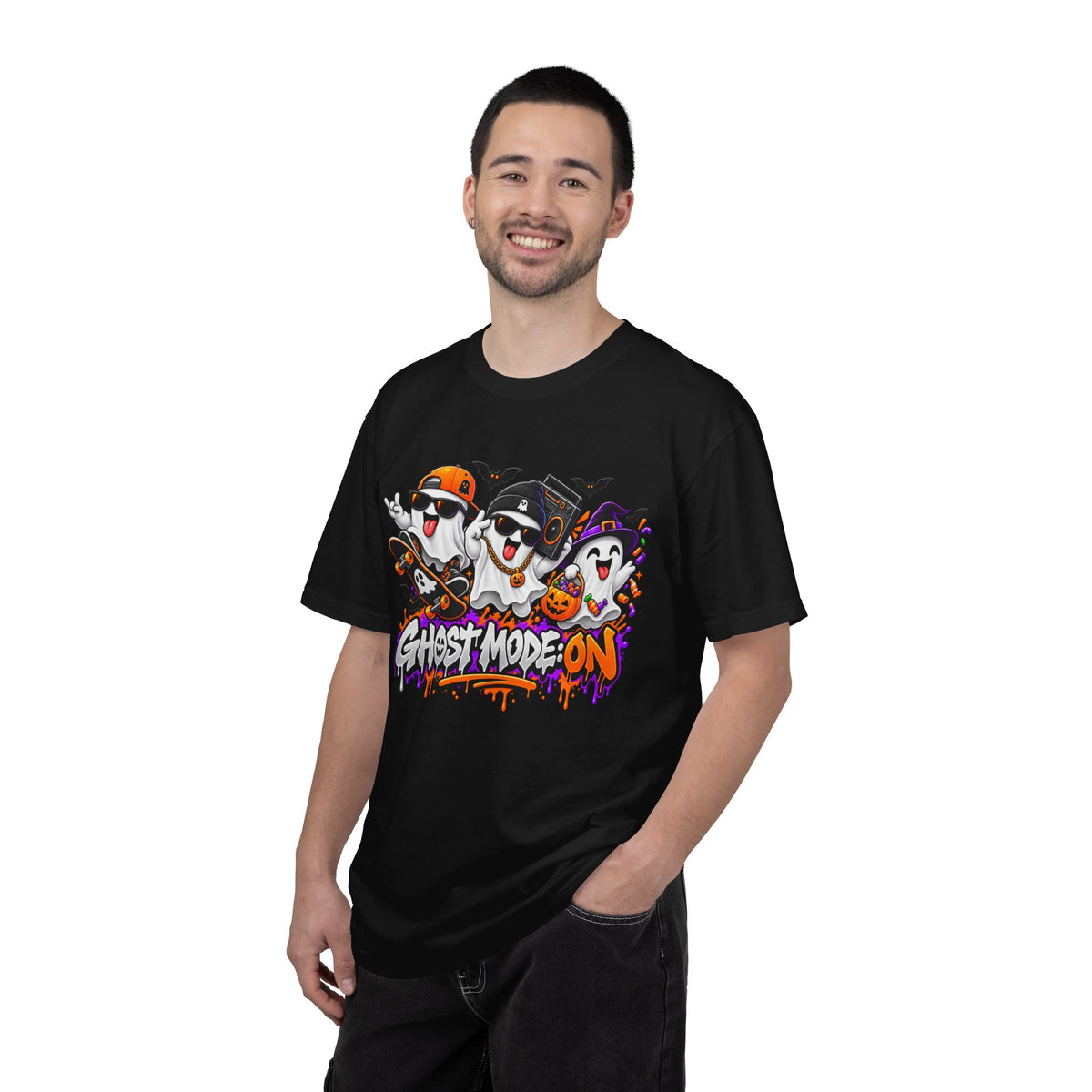 Ghost Mode: ON – Halloween Ghosts Graphic T-Shirt