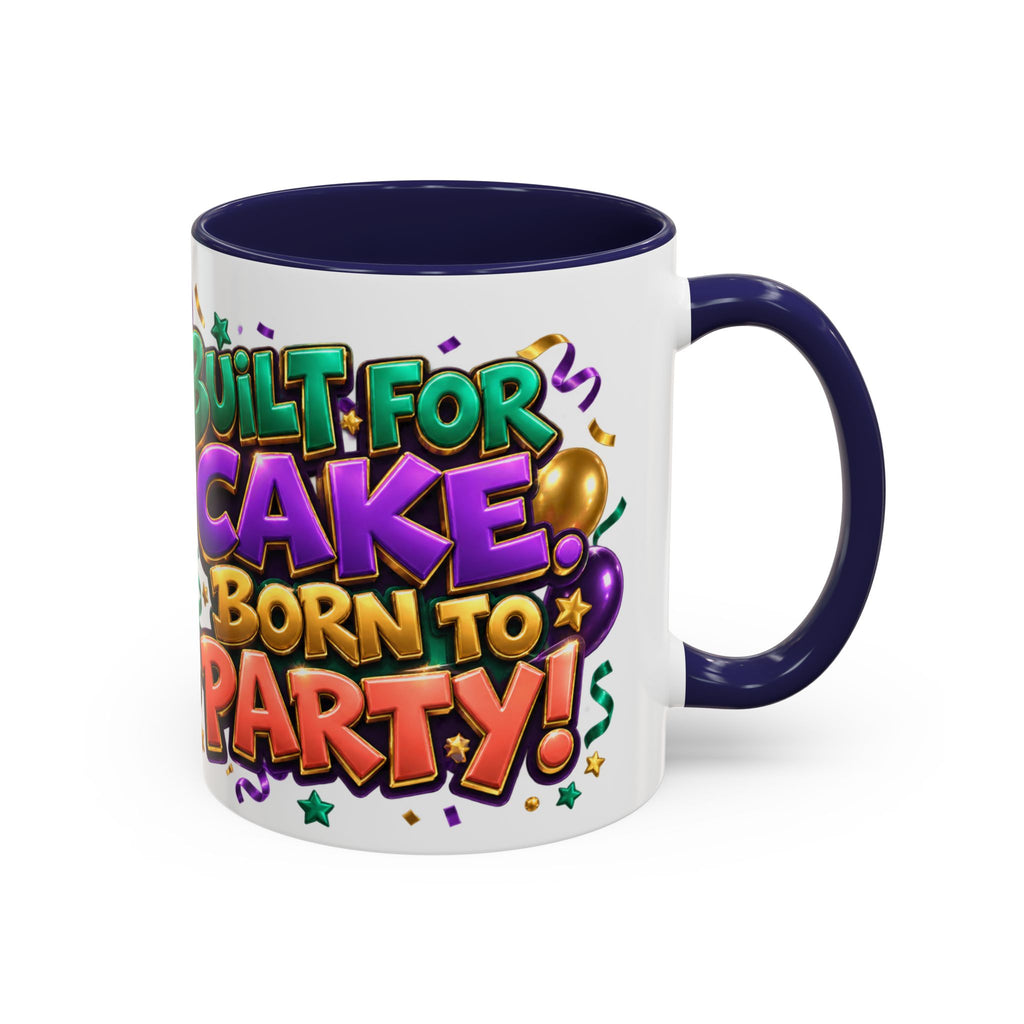 Built for Cake Born to Party French Bulldog White Mug