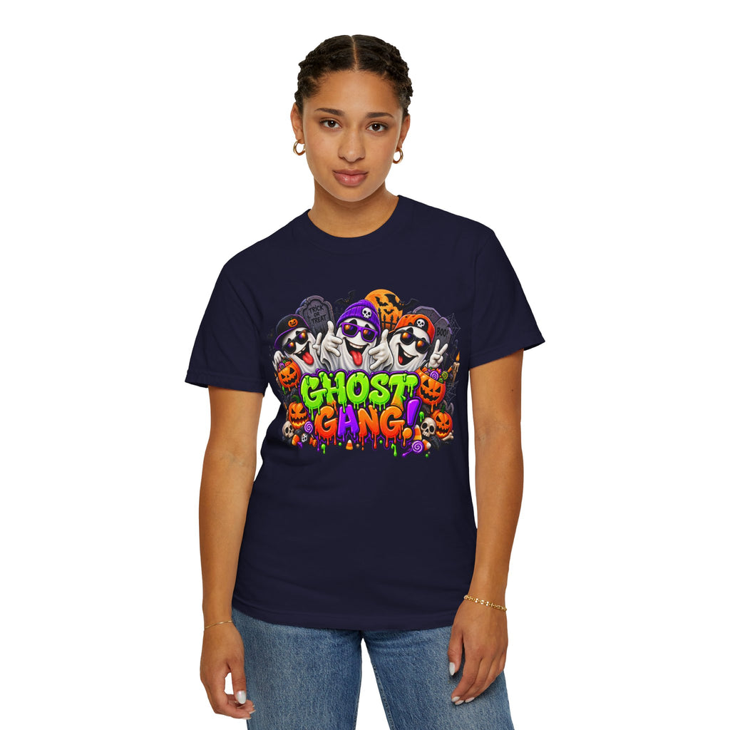 Ghost Gang Halloween T-Shirt – Funny Colorful Ghost Graphic Tee