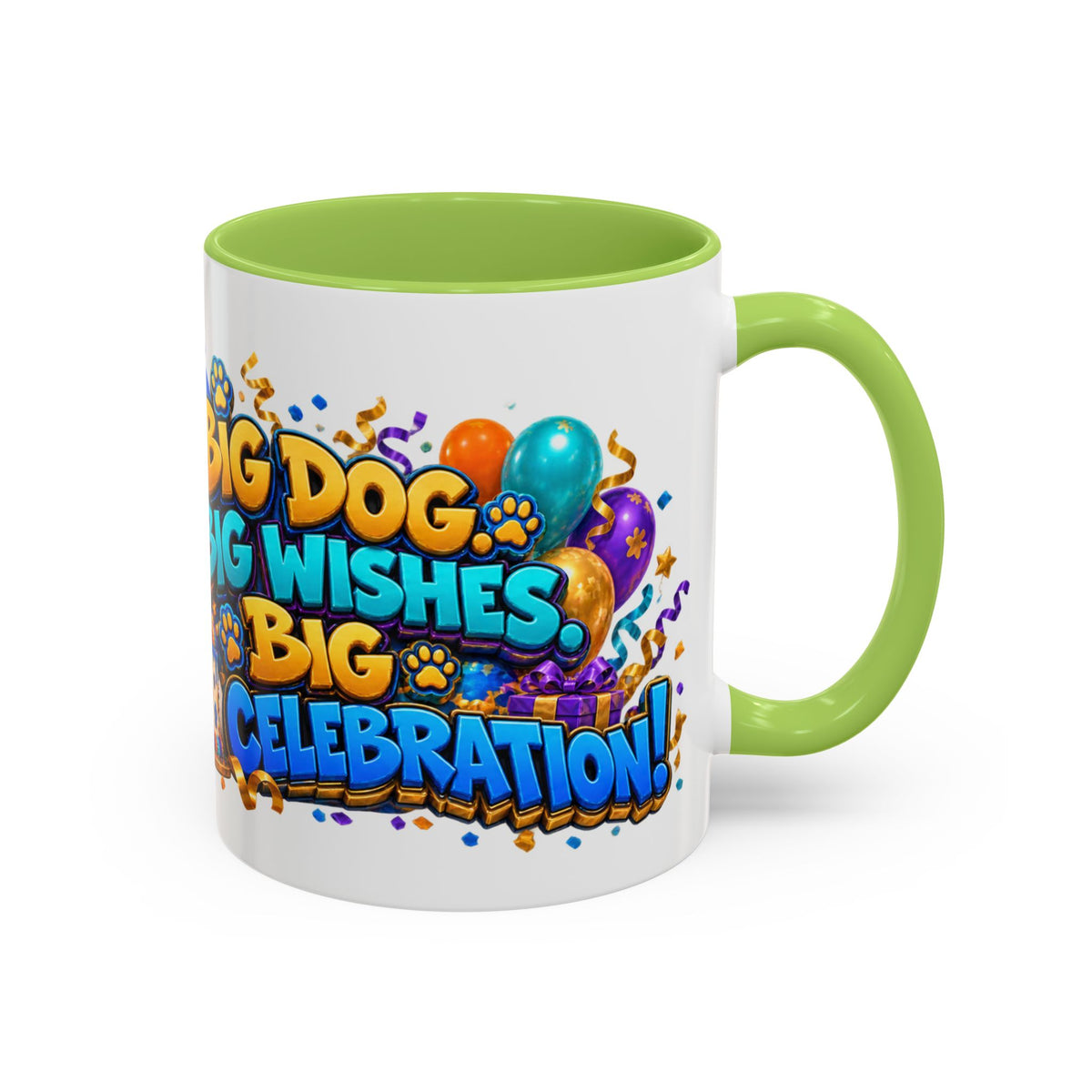 Big Dog Big Wishes Saint Bernard Birthday White Mug